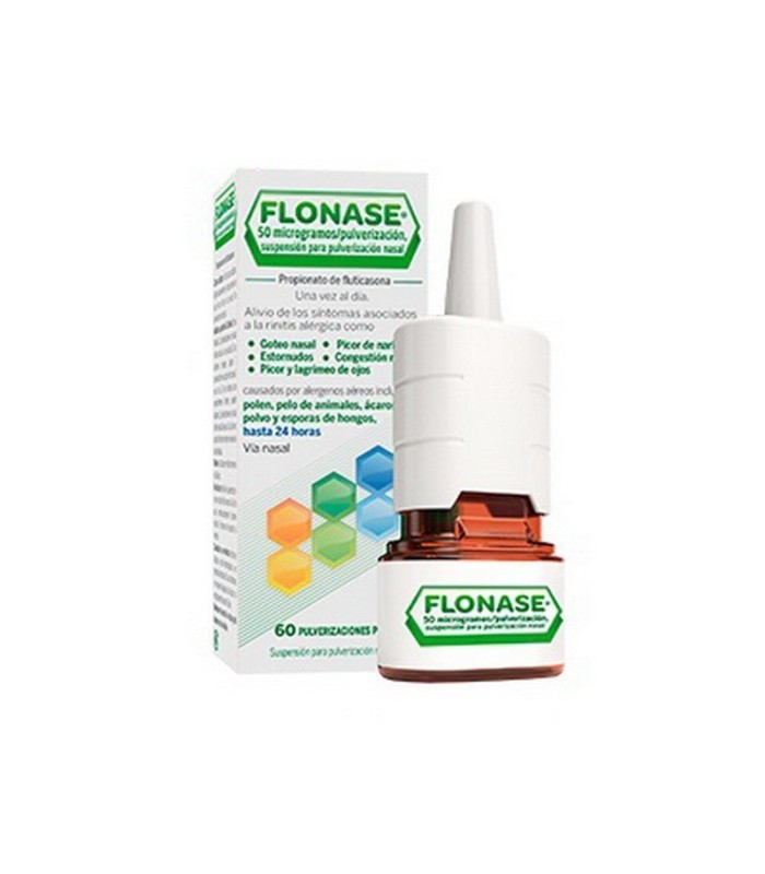 FLONASE 50 MG/PULVERIZACIÓN VIA NASAL 60 PULVERIZACIONES