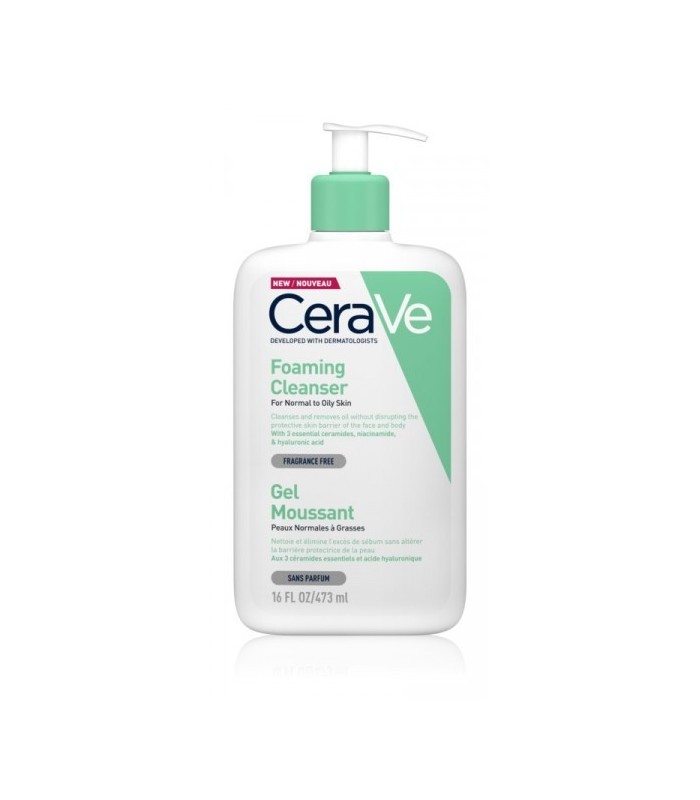 CERAVE GEL LIMPIADOR ESPUMOSO 473 ML