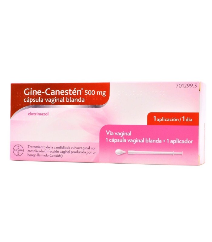 GINE-CANESTÉN 500 MG CÁPSULA VAGINAL BLANDA