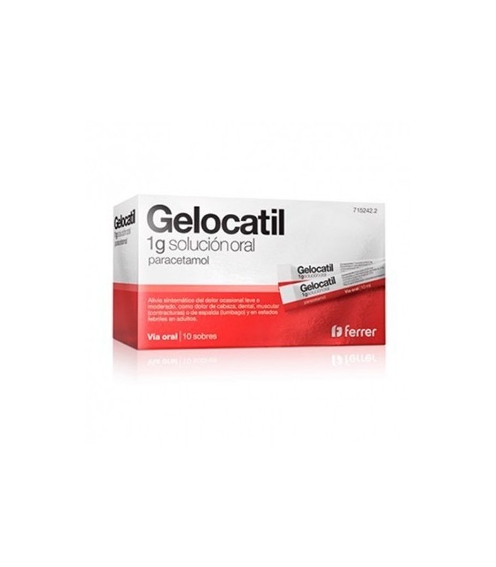 GELOCATIL 1G SOLUCIÓN ORAL 10 SOBRES