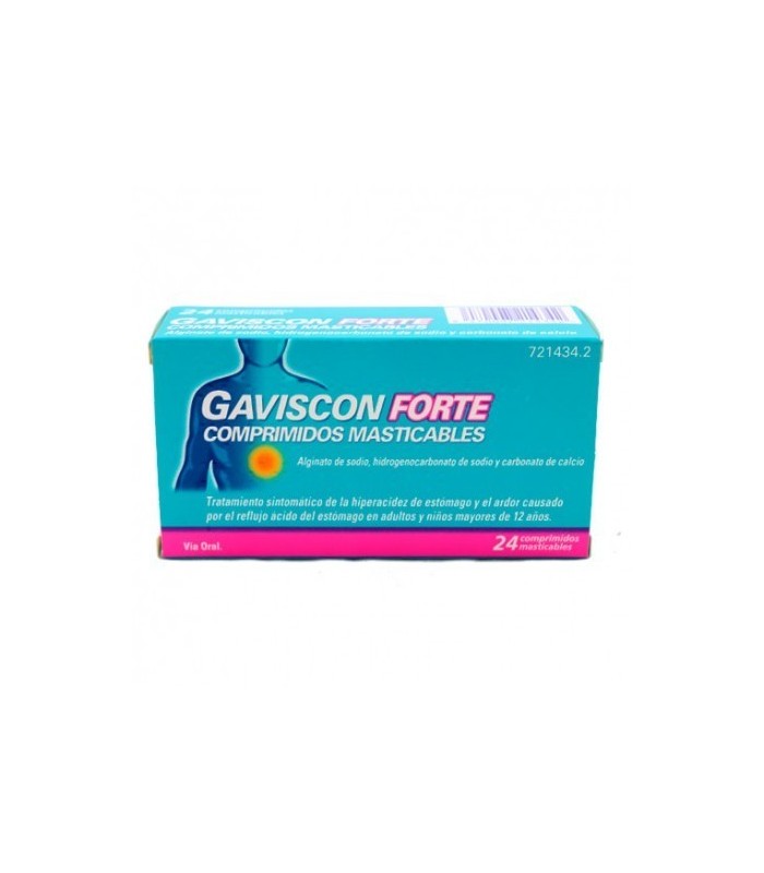 GAVISCON FORTE 24 COMPRIMIDOS MASTICABLES