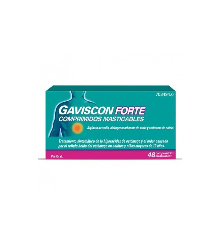 GAVISCON FORTE 48 COMPRIMIDOS MASTICABLES