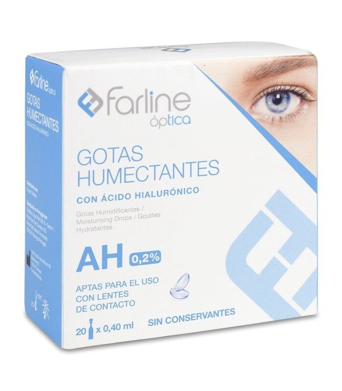 FARLINE GOTAS HUMECTANTES CON ÁCIDO HIALURÓNICO 20 X 0.4 ML