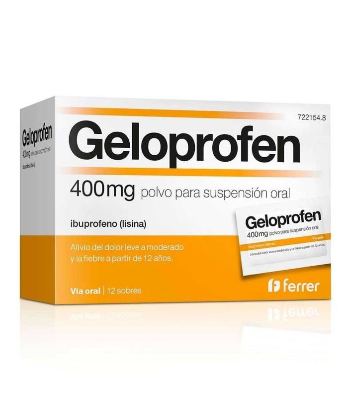 GELOPROFEN 400 MG POLVO PARA SUSPENSIÓN ORAL 12 SOBRES