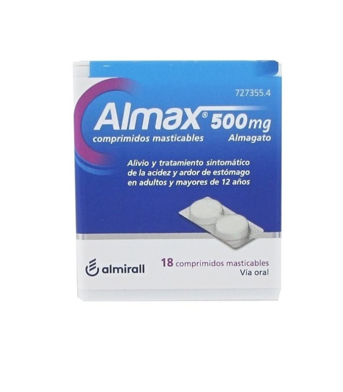 ALMAX 500 MG 18 COMPRIMIDOS MASTICABLES