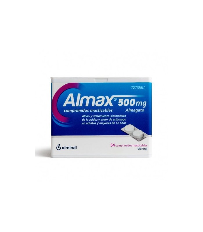 ALMAX 500 MG 54 COMPRIMIDOS MASTICABLES