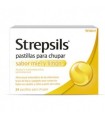 STREPSILS PASTILLAS PARA CHUPAR SABOR MIEL Y LIMÓN 24 PASTILLAS