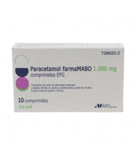 PARACETAMOL FARMAMABO 1000 MG 10 COMPRIMIDOS