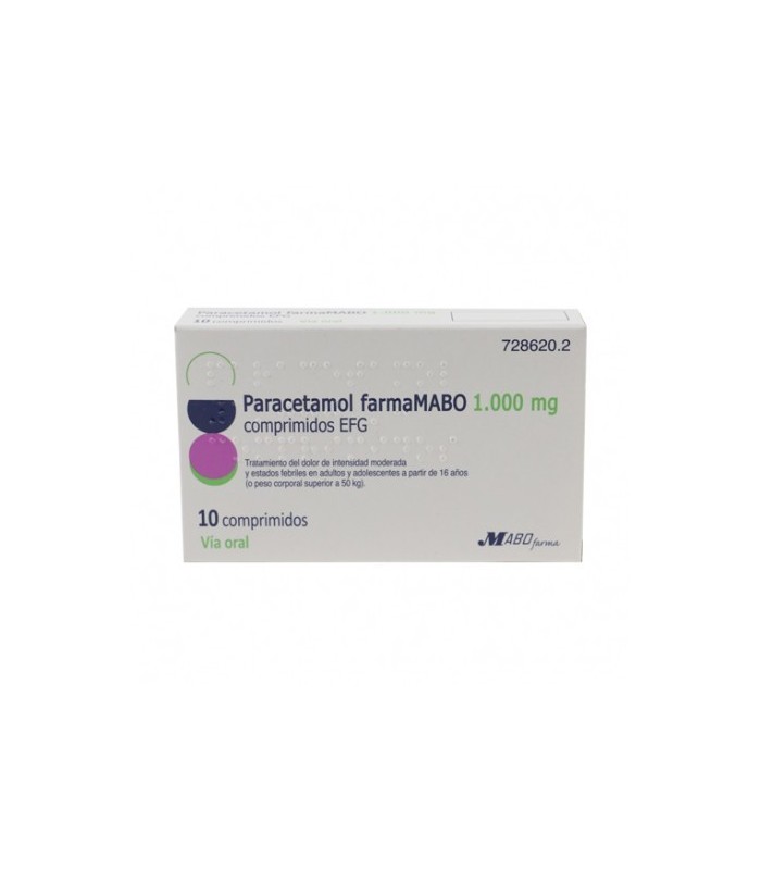 PARACETAMOL FARMAMABO 1000 MG 10 COMPRIMIDOS