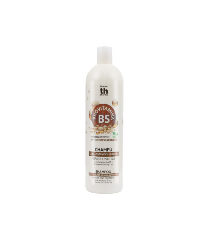 CHAMPÚ ANTIENCRESPAMIENTO CON PROVITAMINA B5 Y ACEITES DE COCO Y LINO TH PHARMA 1000 ML