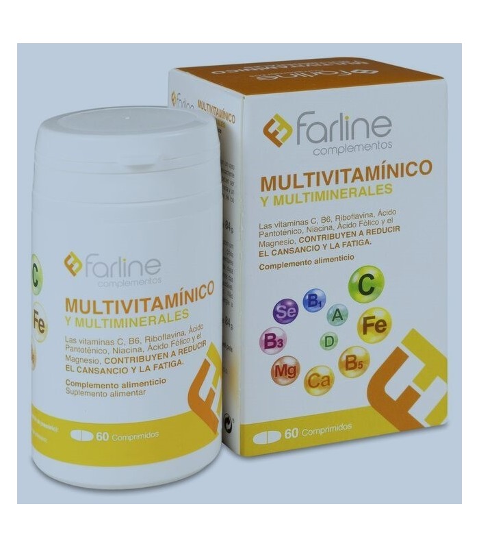 FARLINE MULTIVITAMÍNICO Y MULTIMINERALES 60 COMPRIMIDOS