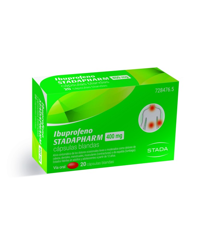 IBUPROFENO STADAPHARM 400 MG 20 CÁPSULAS BLANDAS