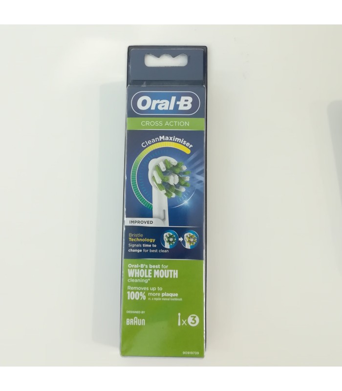 CABEZAL DE RECAMBIO ORAL-B CROSS ACTION 3 UNIDADES