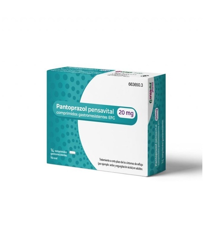 PANTOPRAZOL PENSAVITAL 20 MG 14 COMPRIMIDOS GASTRORRESISTENTES