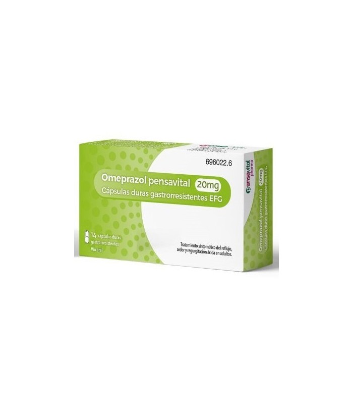 OMEPRAZOL PENSAVITAL 20 MG 14 CÁPSULAS GASTRORRESISTENTES