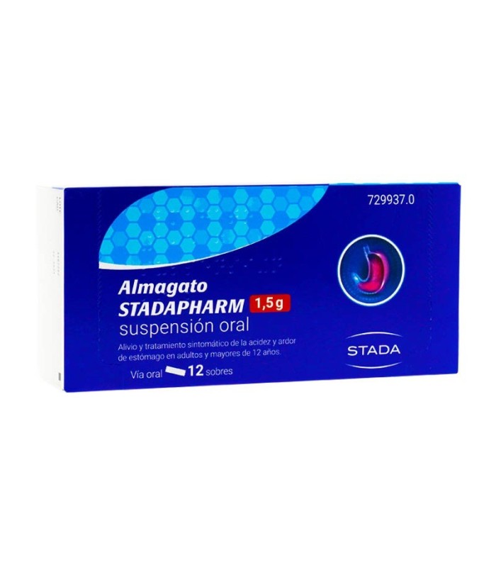 ALMAGATO STADAPHARM 1.5 G SUSPENSIÓN ORAL 12 SOBRES