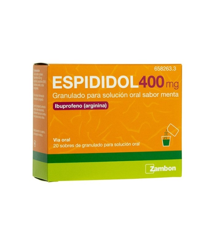 ESPIDIDOL 400 MG 20 SOBRES GRANULADO PARA SOLUCIÓN ORAL SABOR MENTA