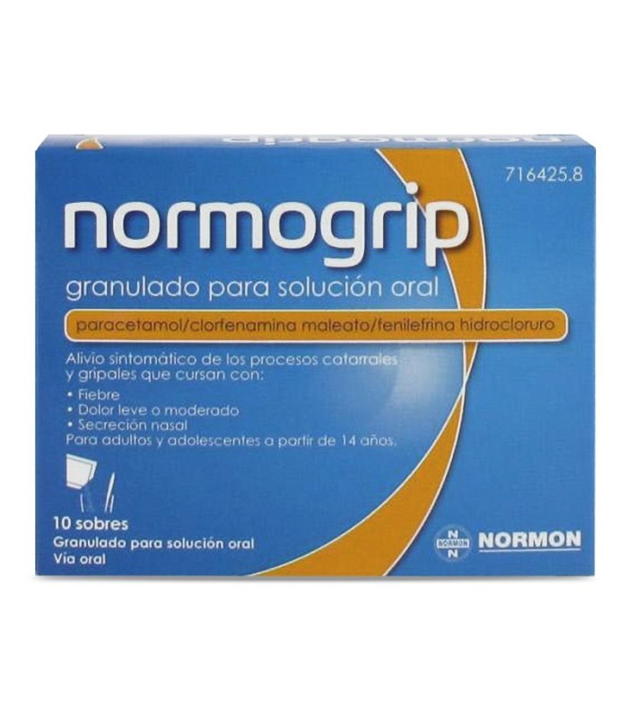 NORMOGRIP GRANULADO PARA SOLUCIÓN ORAL 10 SOBRES