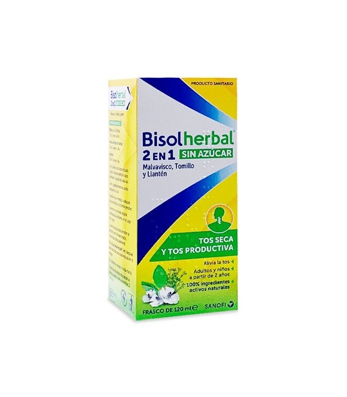 BISOLHERBAL 2 EN 1 SIN AZÚCAR 120 ML