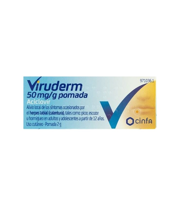 VIRUDERM 50 MG/G POMADA 2 G
