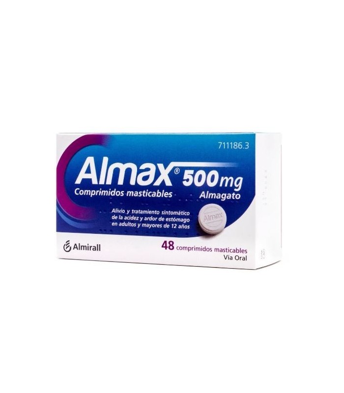 ALMAX 500 MG 48 COMPRIMIDOS MASTICABLES