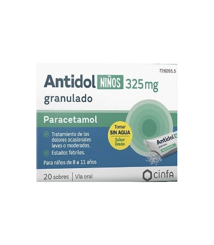 ANTIDOL NIÑOS 325 MG 20 SOBRES