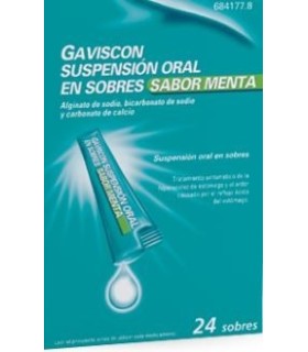 GAVISCON SUSPENSIÓN ORAL 24 SOBRES SABOR MENTA