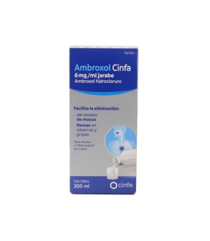 AMBROXOL CINFA 6 MG/ML JARABE 200 ML