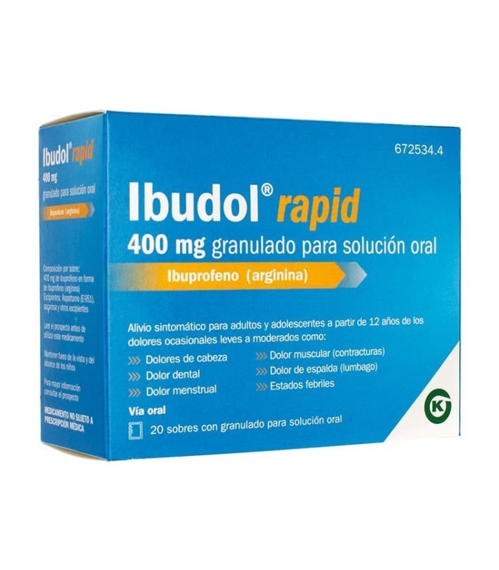 IBUDOL RAPID 400 MG 20 SOBRES GRANULADO