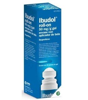IBUDOL ROLL-ON 50 MG/G GEL ENVASE CON APLICADOR DE BOLA