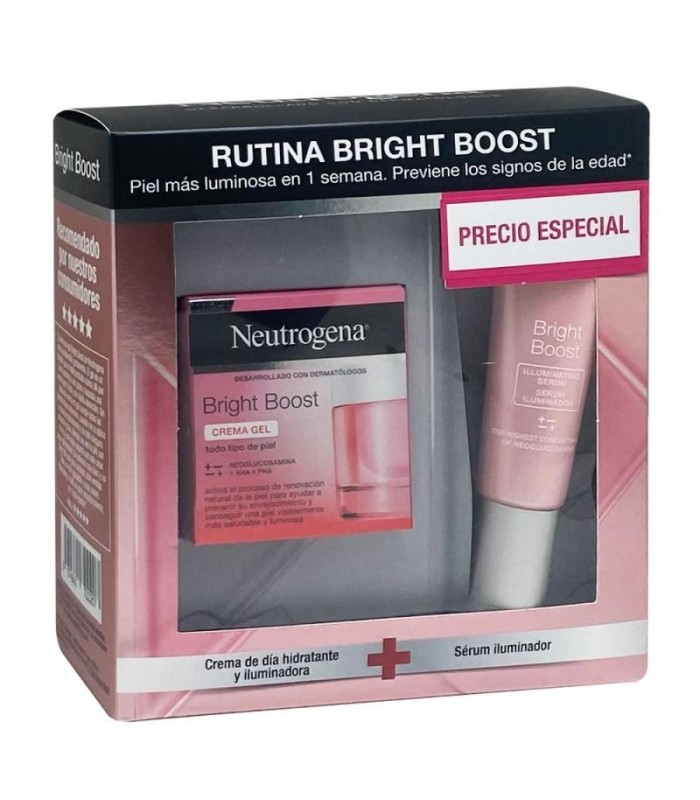 RUTINA BRIGHT BOOST NEUTROGENA CREMA + SÉRUM