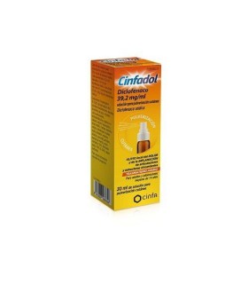 CINFADOL 39.2 MG/ML SOLUCIÓN PARA PULVERIZACIÓN CUTÁNEA 30 ML