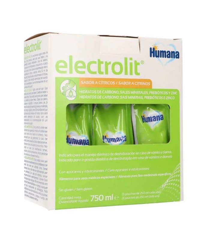 ELECTROLIT HUMANA 3 SOBRES 250 ML