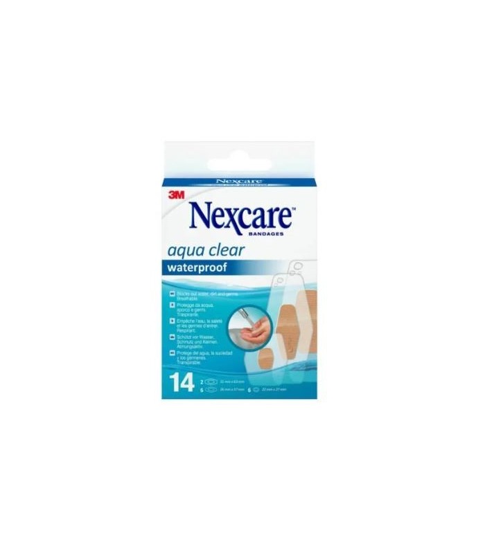 Tiras Nexcare™ Aqua Waterproof, Surtidas, 14/Pack