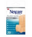Nexcare™ Universal Flexible Textile tiras surtidas, paquete de 20 unidades