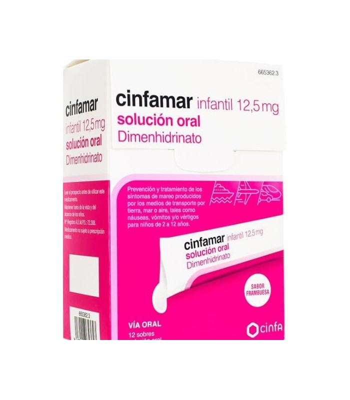 CINFAMAR INFANTIL 12.5 MG SOLUCIÓN ORAL 12 SOBRES