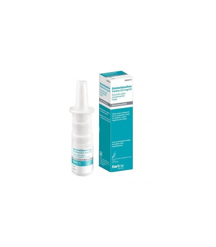 OXIMETAZOLINA FARLINE 0.5 MG/ML SOLUCIÓN PULVERIZACIÓN NASAL 15 ML