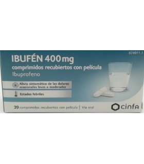 IBUFÉN 400 MG 20 COMPRIMIDOS RECUBIERTOS CON PELÍCULA