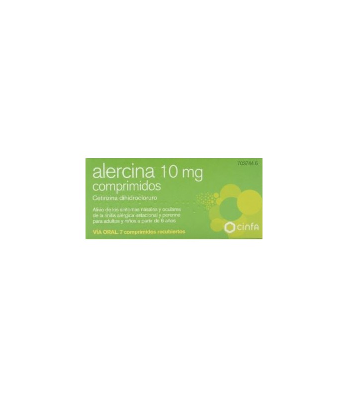 ALERCINA 10 MG 7 COMPRIMIDOS