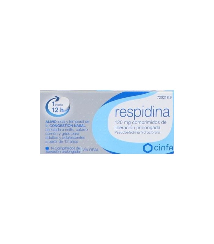 RESPIDINA 120 MG 14 COMPRIMIDOS DE LIBERACION PROLONGADA