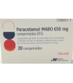 PARACETAMOL MABO 650 MG 20 COMPRIMIDOS