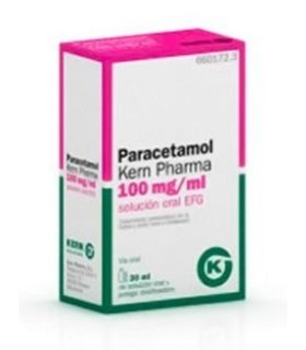 PARACETAMOL KERN PHARMA 100 MG/ML SOLUCIÓN ORAL 30 ML