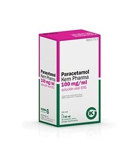 PARACETAMOL KERN PHARMA 100 MG/ML SOLUCIÓN ORAL 60 ML
