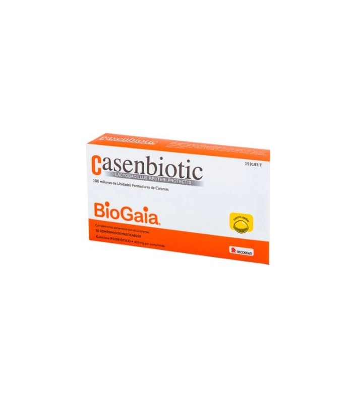 CASENBIOTIC 30 COMPRIMIDOS MASTICABLES SABOR LIMÓN