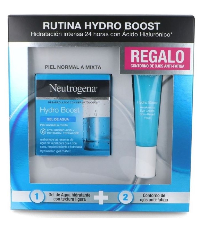 RUTINA HYDRO BOOST NEUTROGENA GEL DE AGUA HIDRATANTE + CONTORNO OJOS ANTI-FATIGA