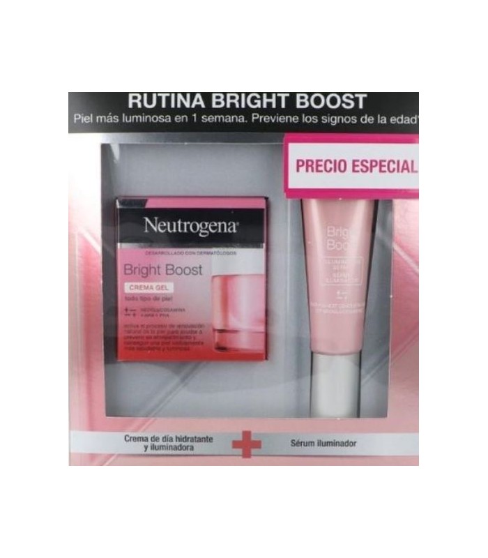 RUTINA BRIGHT BOOST NEUTROGENA CREMA DE DÍA HIDRATANTE E ILUMINADORA + SÉRUM ILUMINADOR