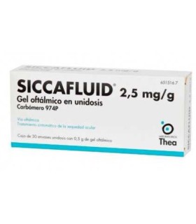 SICCAFLUID 2.5 MG/G GEL OFTÁLMICO 30 UNIDOSIS