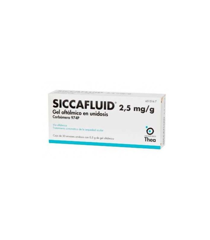 SICCAFLUID 2.5 MG/G GEL OFTÁLMICO 30 UNIDOSIS