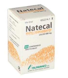 NATECAL 600 MG 60 COMPRIMIDOS MASTICABLES