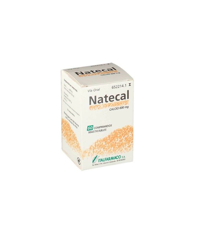 NATECAL 600 MG 60 COMPRIMIDOS MASTICABLES